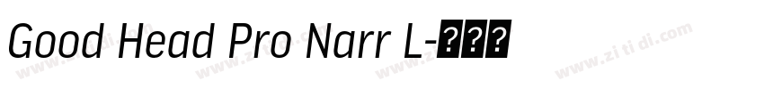 Good Head Pro Narr L字体转换 Good Head Pro Narr L字体转换